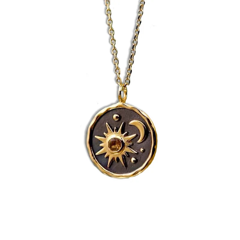 Sun Moon Earring and Necklace