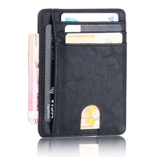 Leather Wallet Credit ID Card Holder