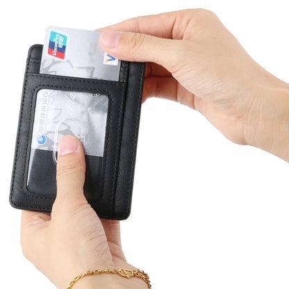Leather Wallet Credit ID Card Holder