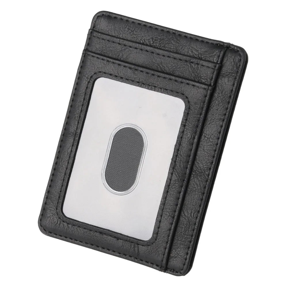 Leather Wallet Credit ID Card Holder