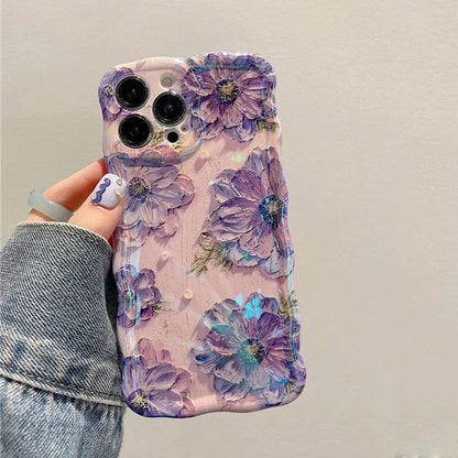 Light Flowers Phone Case For iPhone 14 Pro Max 11 12 13 Pro Max