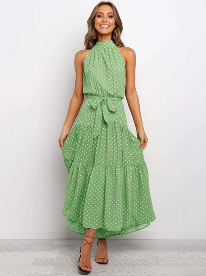 Summer Long Dress Polka Dot Casual Dresses