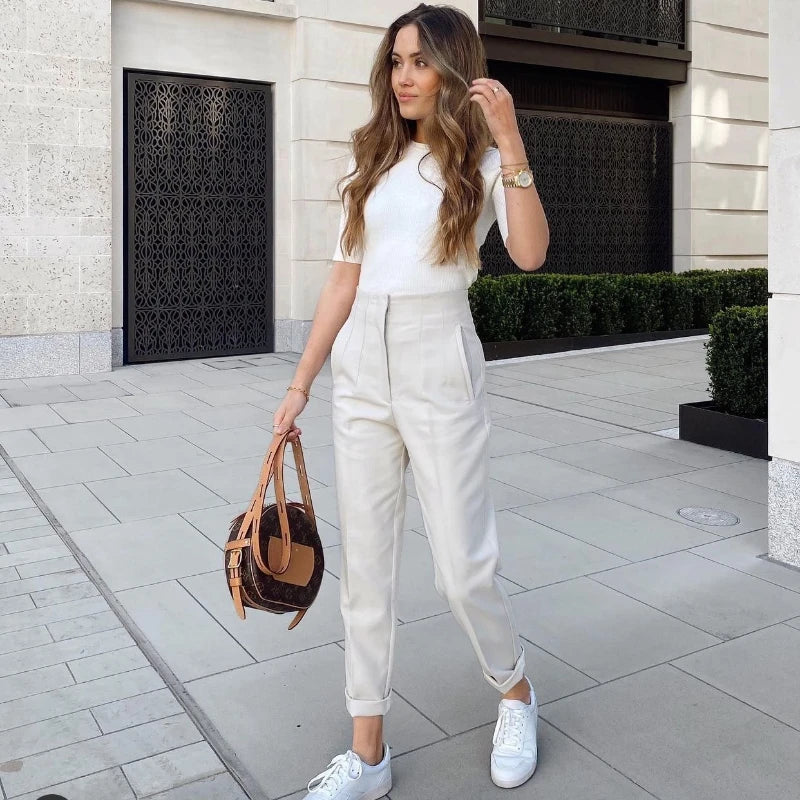Office High waist Pants for Women Formal Pants Office outfits